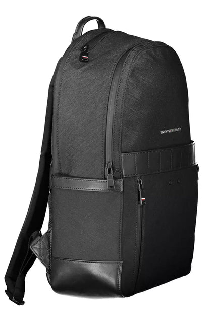 Mochila de nailon negra para hombre