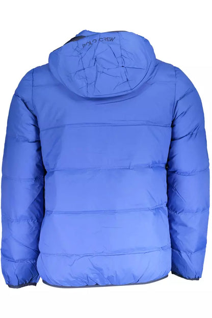 Elite Blaue Jacke mit abnehmbarer Kapuze