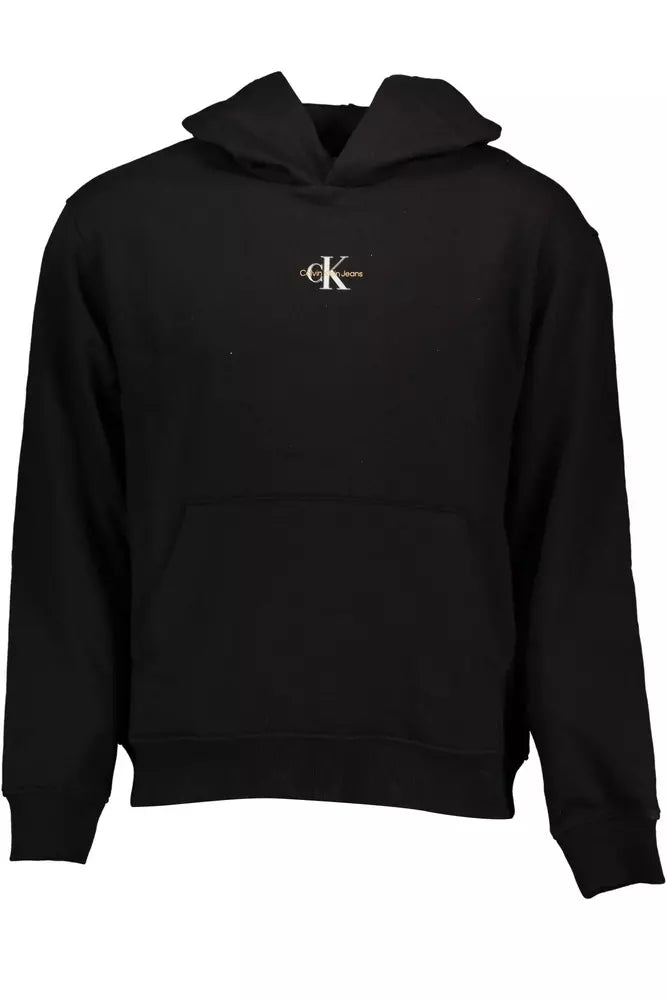 Schwarzes Baumwoll-Sweatshirt für Herren