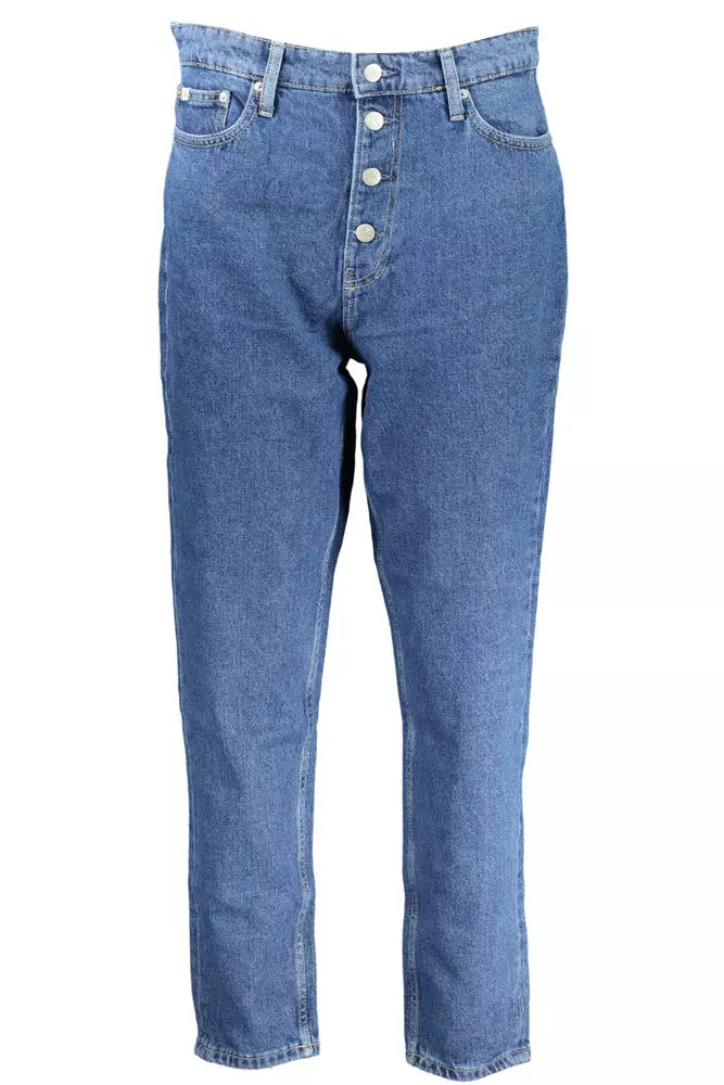 Blaue Jeans aus Baumwolle für Damen