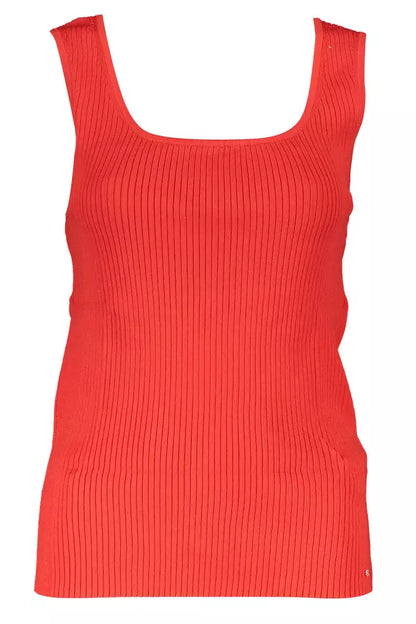 Rotes Modal-Top für Damen