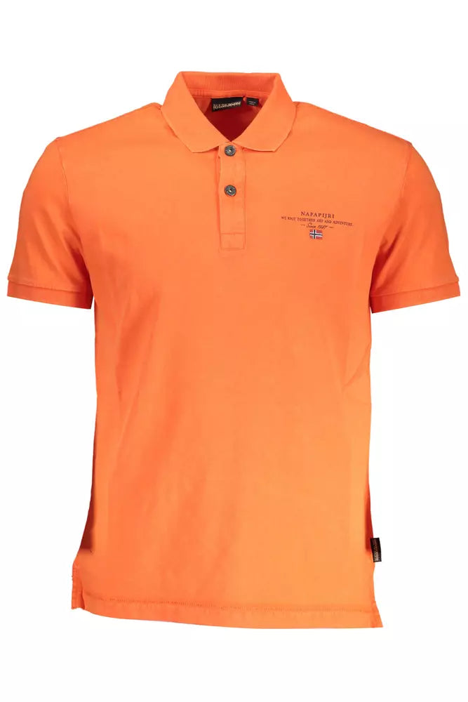 Polo de algodón rojo para hombre