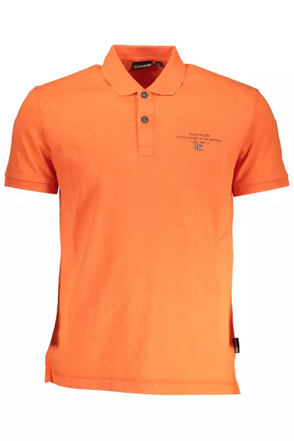 Polo de algodón rojo para hombre