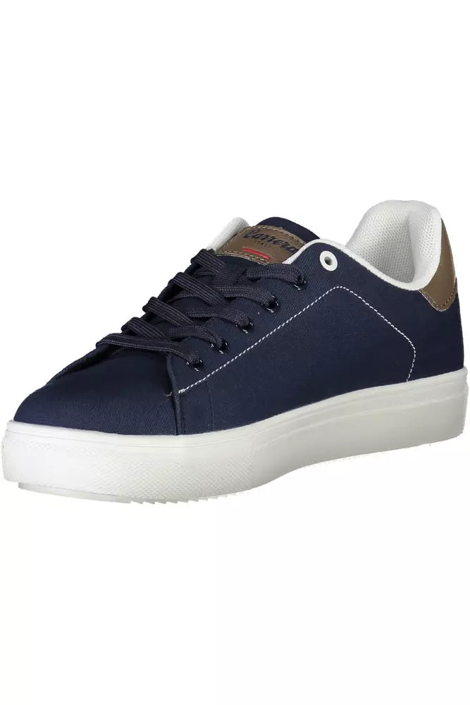 Blue Eco Leather Men Sneaker