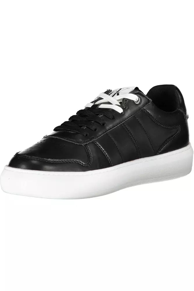 Schwarzer Polyester-Sneaker für Herren