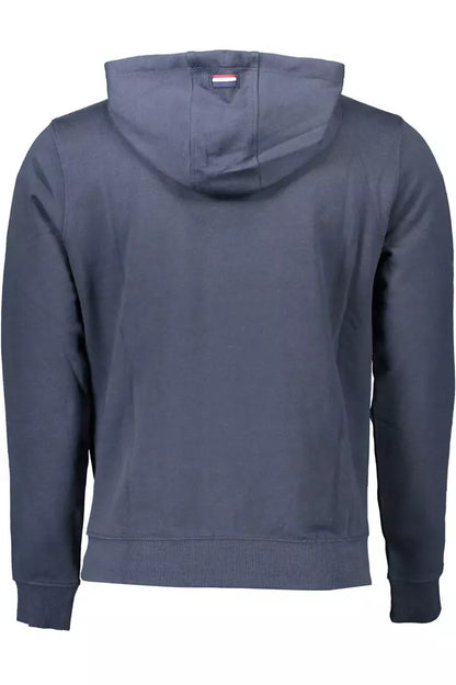 Blue Cotton Men Sweater