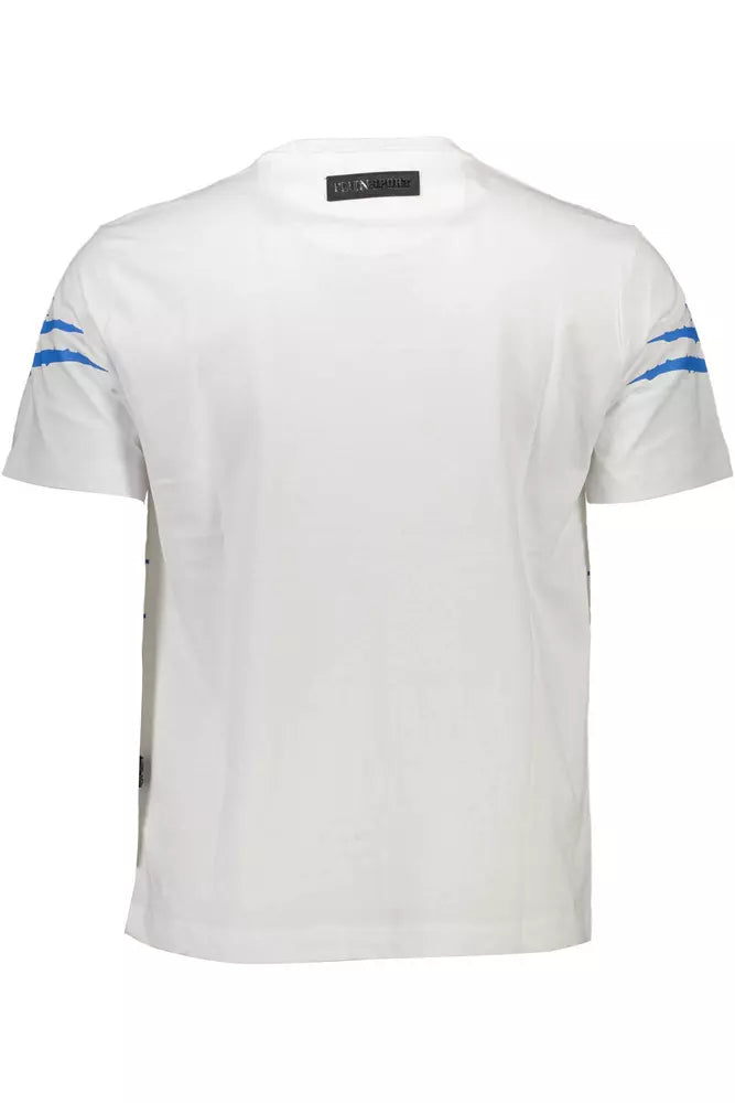 White Cotton Men T-Shirt