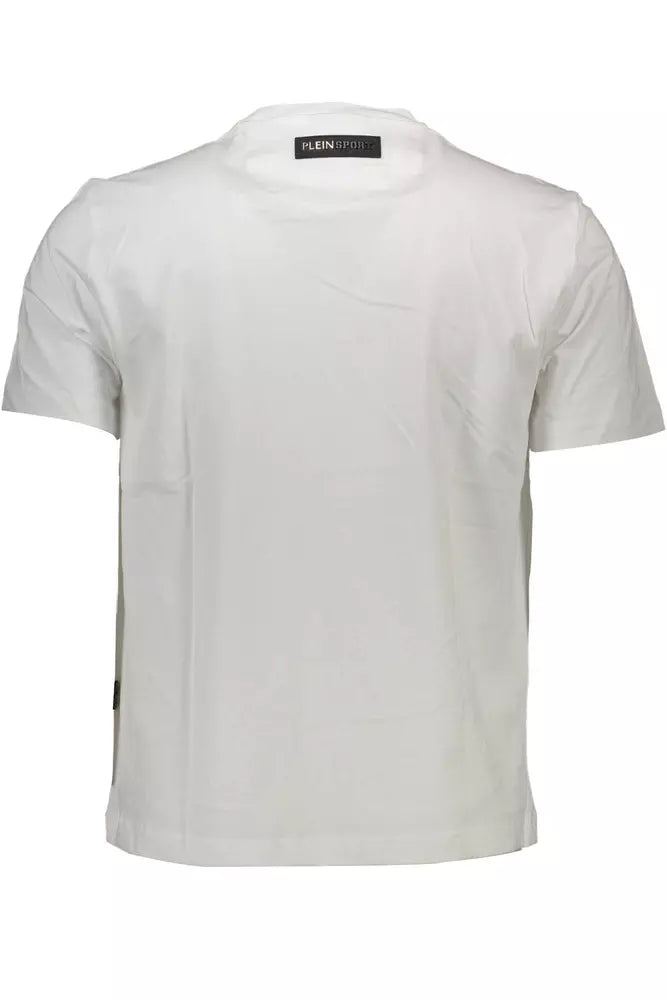 White Cotton Men T-Shirt