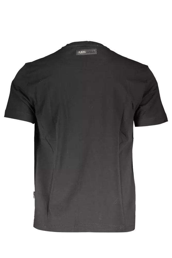 Schwarzes Baumwoll-T-Shirt für Herren