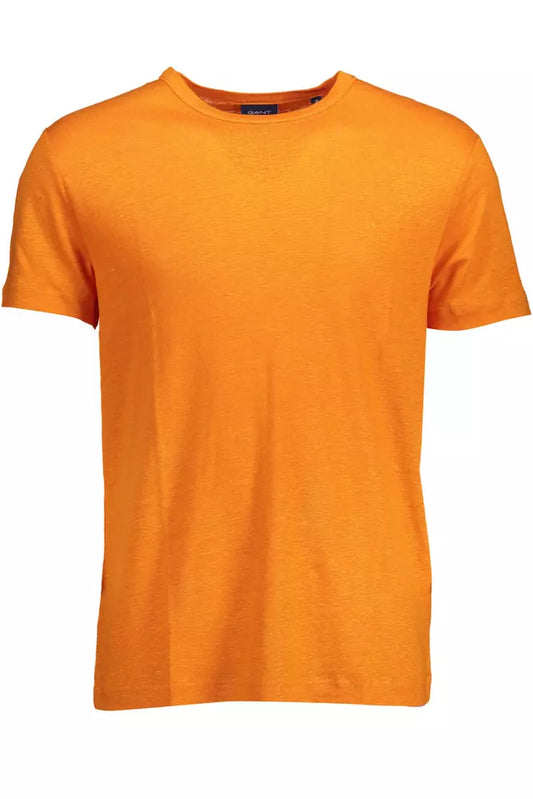 Orange Linen Men T-Shirt