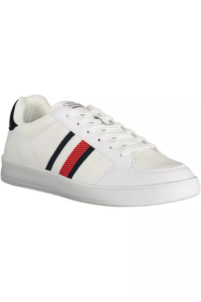 Weißer Polyester-Sneaker für Herren