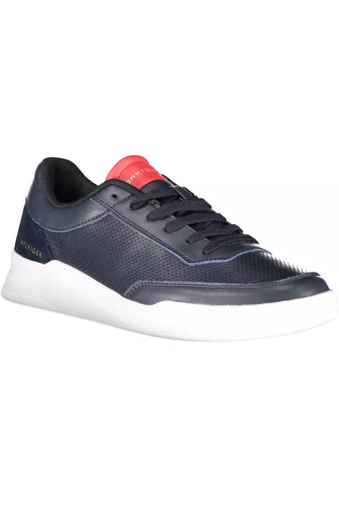 Zapatillas de piel azul para hombre