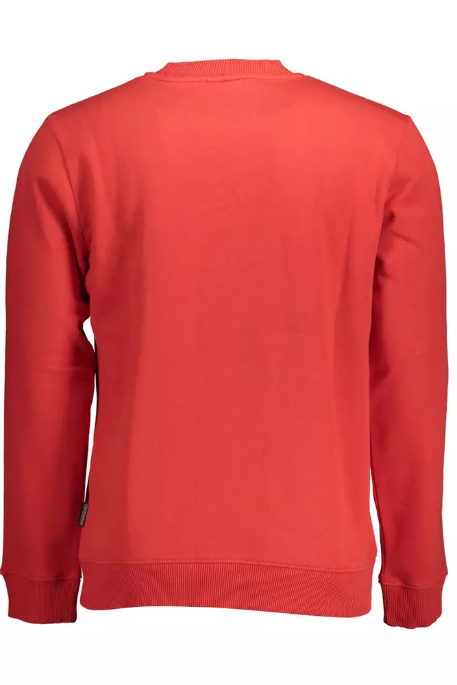 Suéter de algodón rojo para hombre