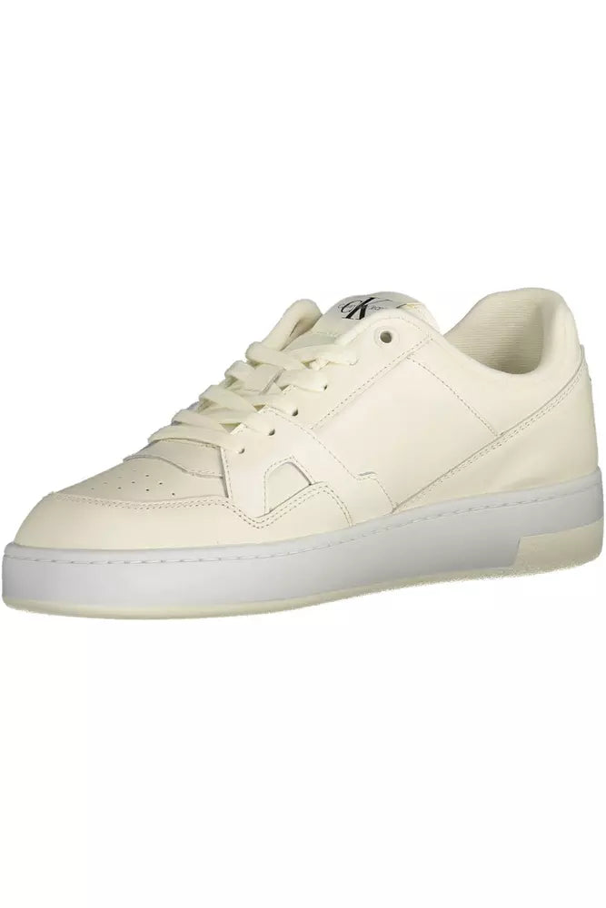 Weiße Leder Herren Sneaker