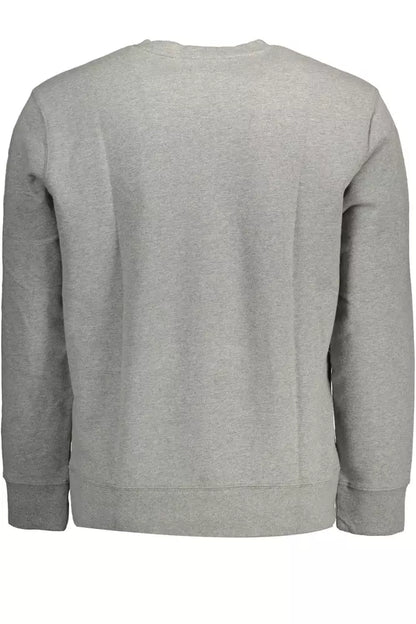 Gray Cotton Men Sweater