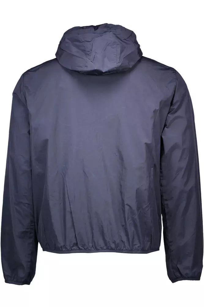 Blaue Nylonjacke für Herren