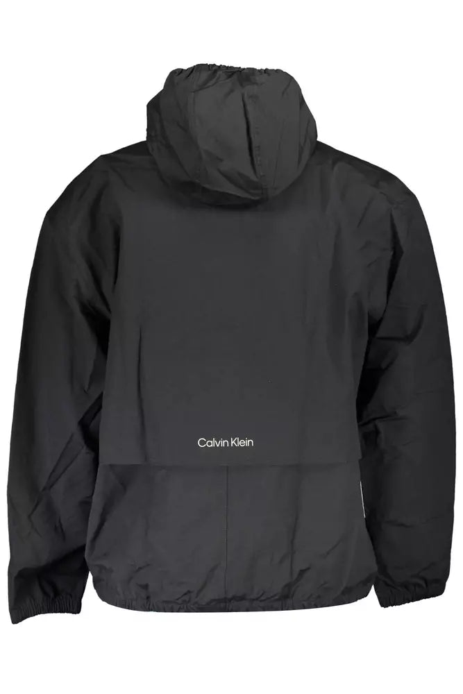 Schwarze Baumwolljacke für Herren