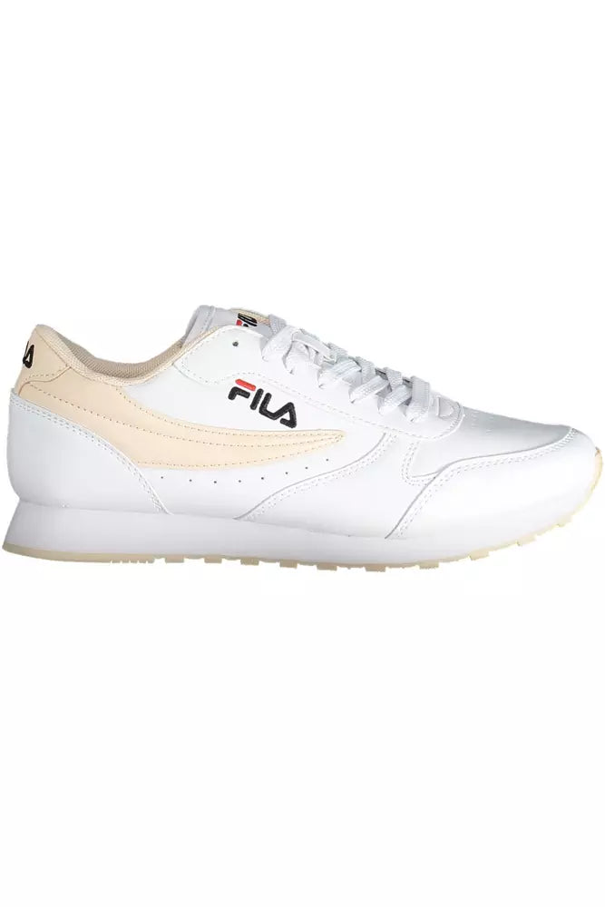 White Polyethylene Women Sneaker