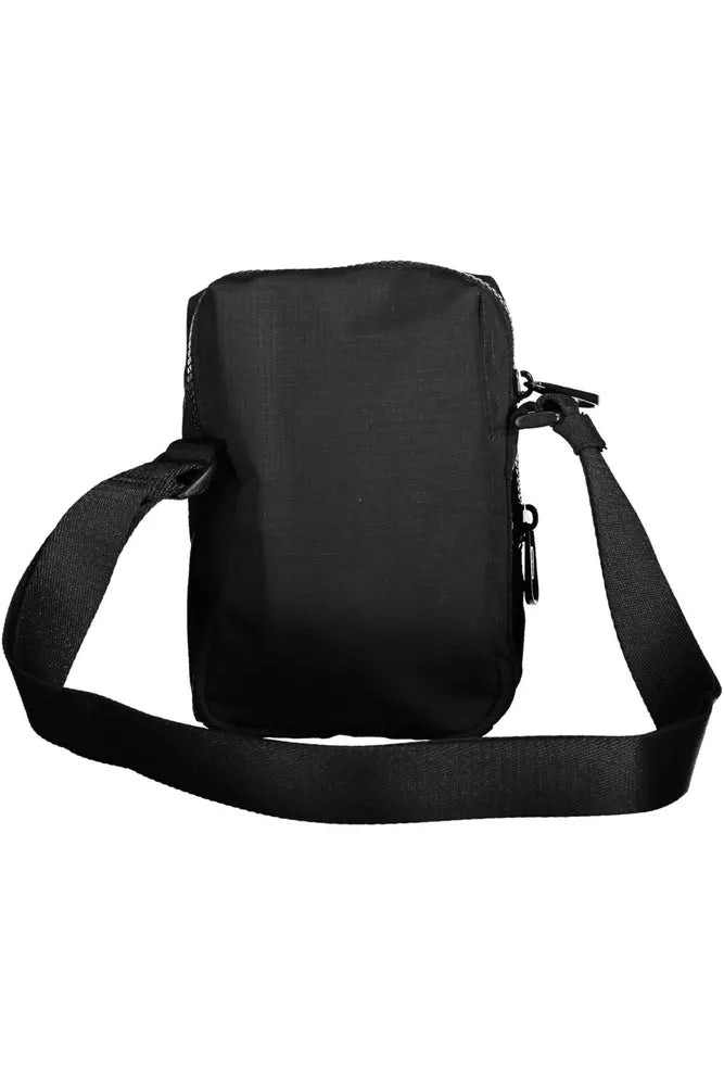 Bolso de hombro de nailon negro para hombre