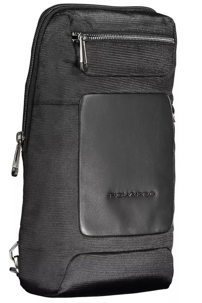 Black RPET Men Shoulder Bag