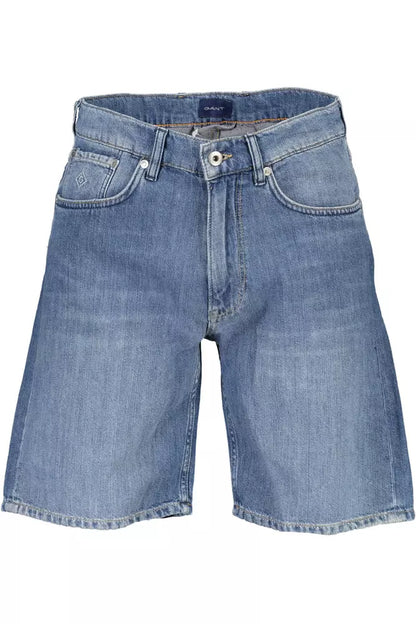 Blaue Bermuda-Jeans aus Baumwolle für Herren