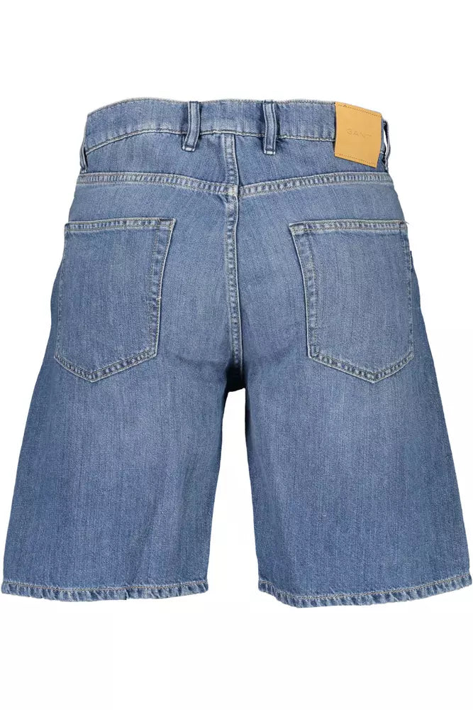 Blaue Bermuda-Jeans aus Baumwolle für Herren