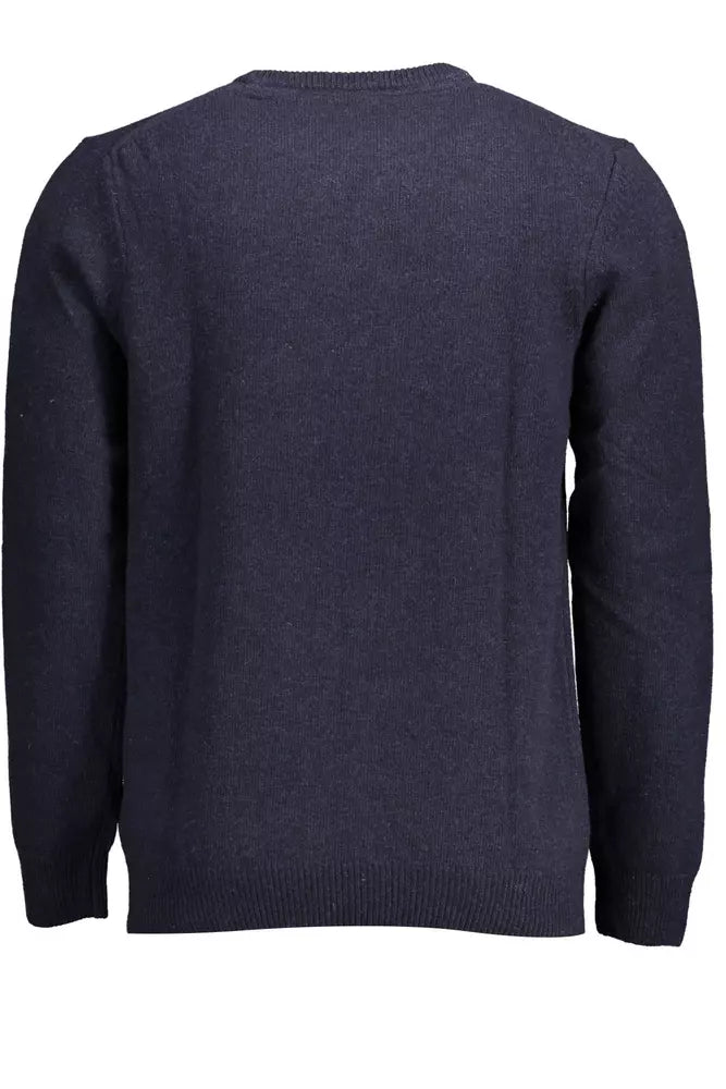 Blauer Wollpullover für Herren