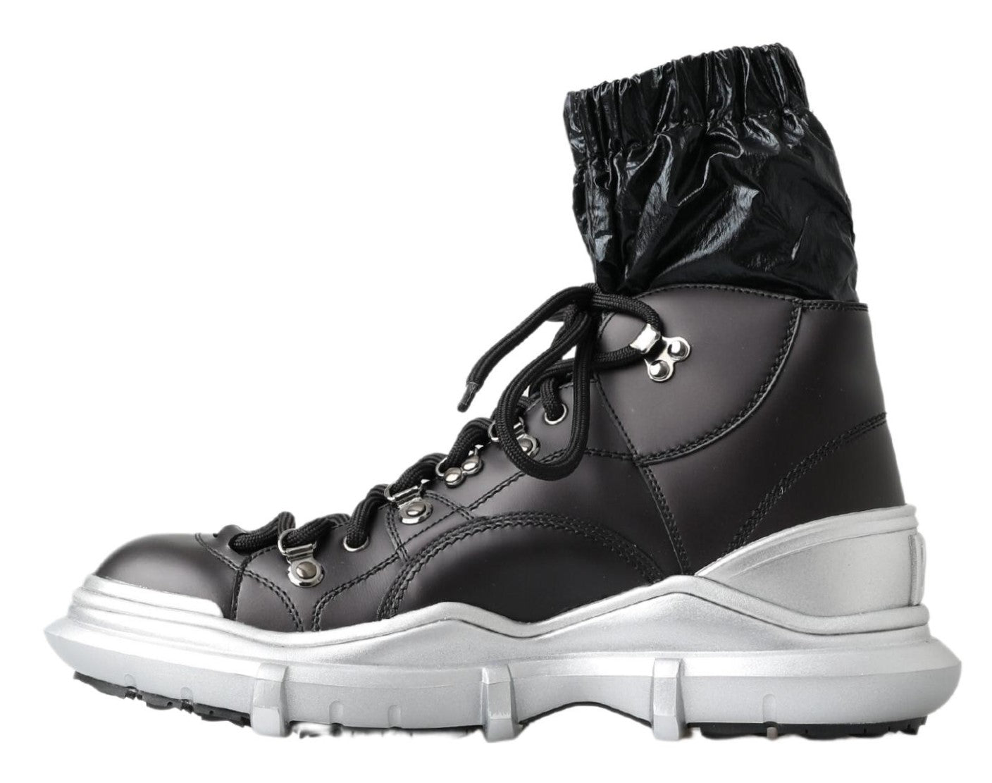 Schwarze High-Top-Sneaker-Bootie