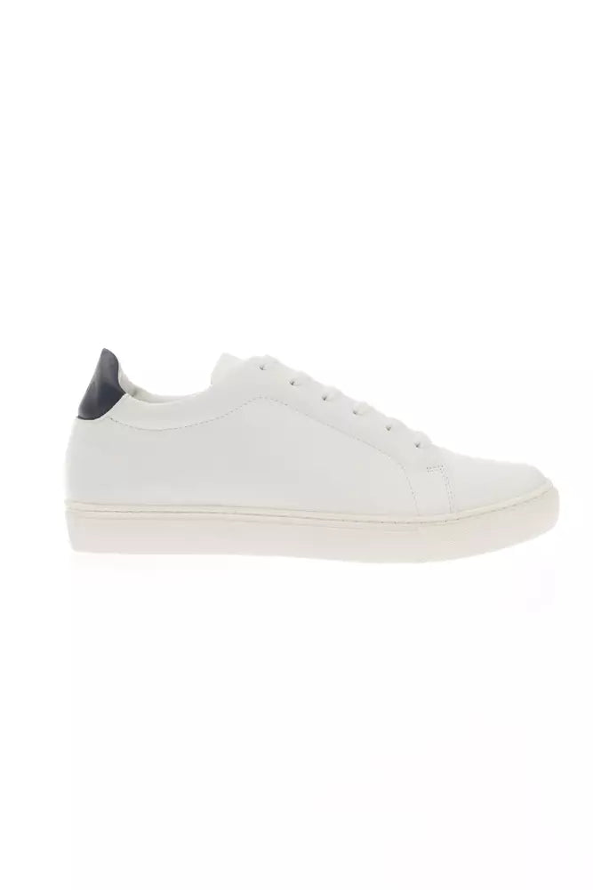 Elegante einfarbige Ledersneaker