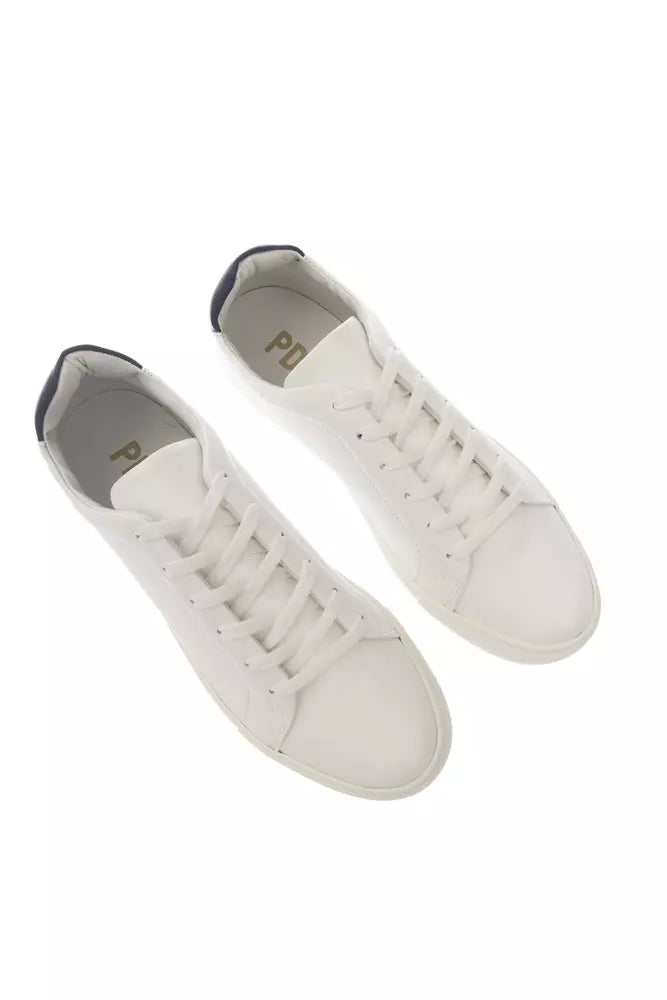 Elegante einfarbige Ledersneaker