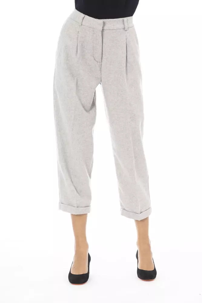 Pantalón de mujer de lana gris