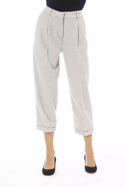 Pantalón de mujer de lana gris