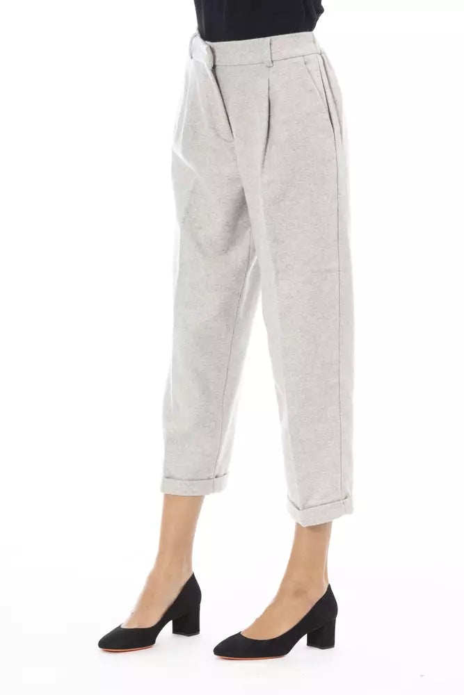 Pantalón de mujer de lana gris