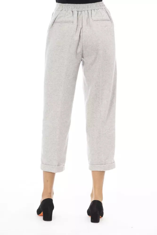 Pantalón de mujer de lana gris