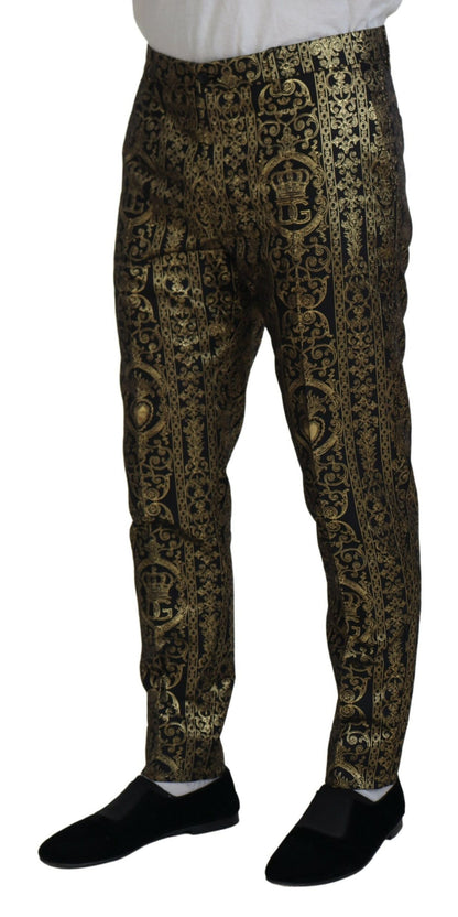 Pantalones elegantes de noche en jacquard