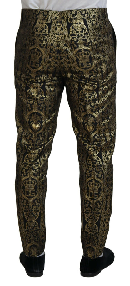 Pantalones elegantes de noche en jacquard