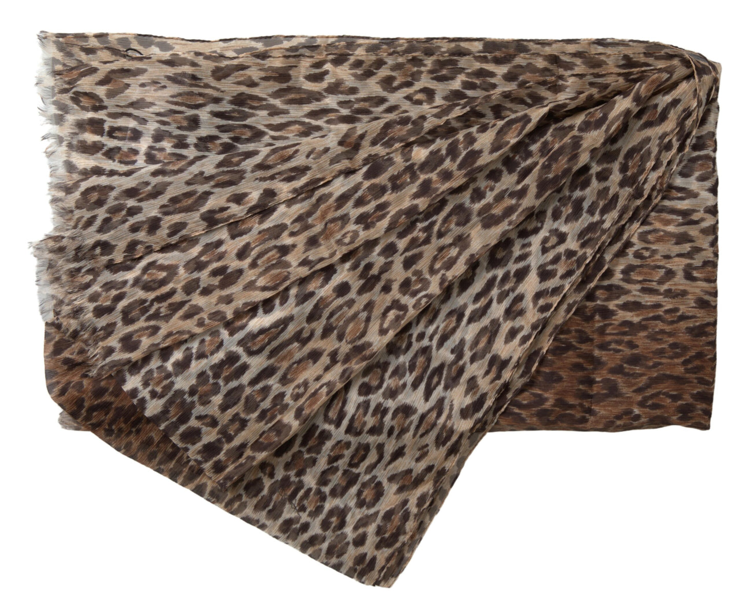 Elegant Silk Neck Wrap Scarf in Luxurious Brown