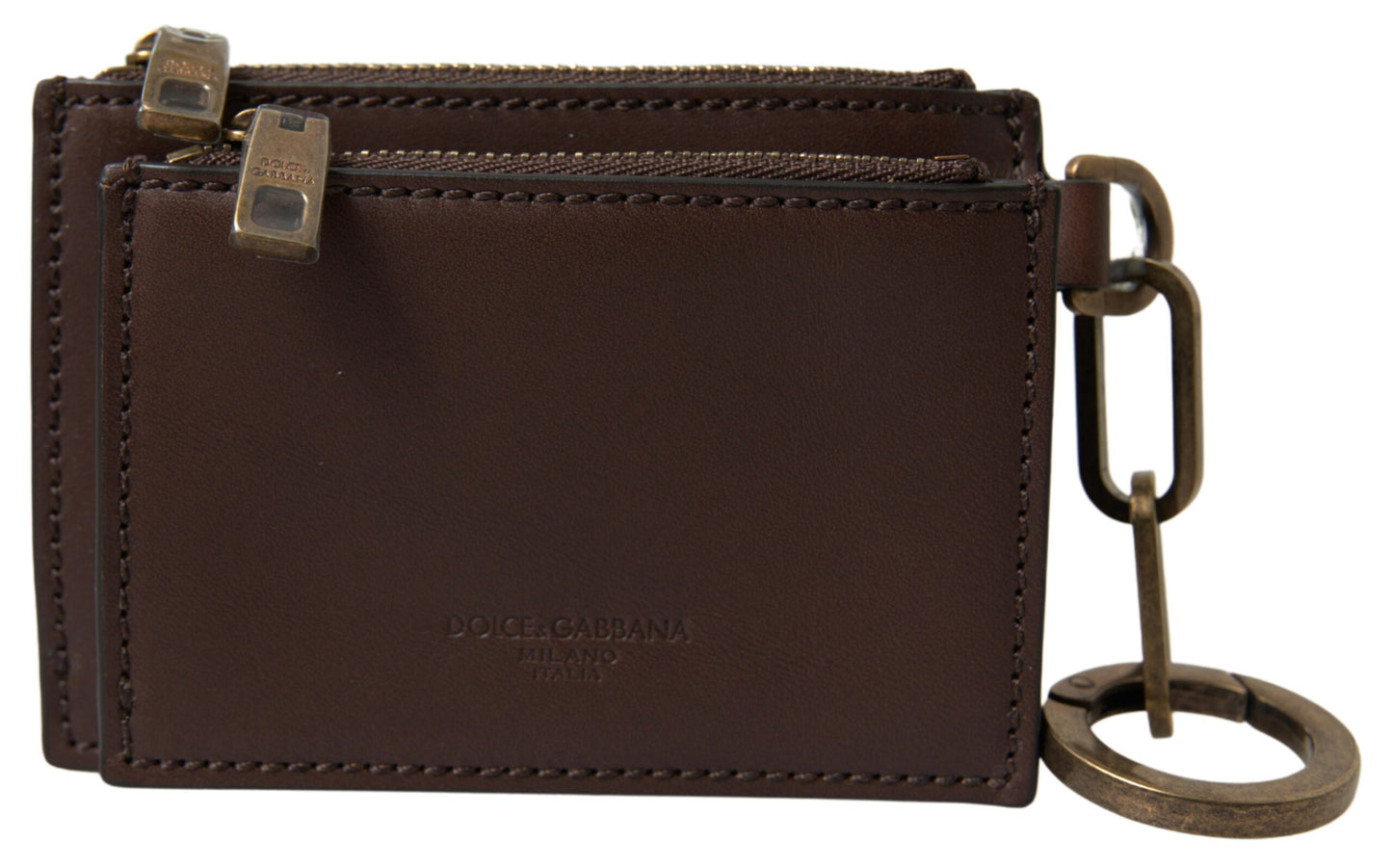 Elegant Brown Leather Coin Purse Wallet