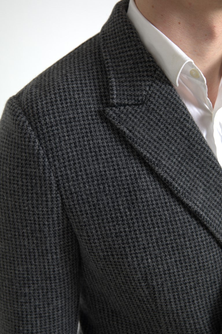 Elegant Slim Fit Cashmere Blazer