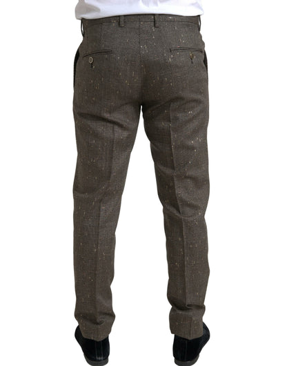 Elegante Skinny Chinohose aus Wolle