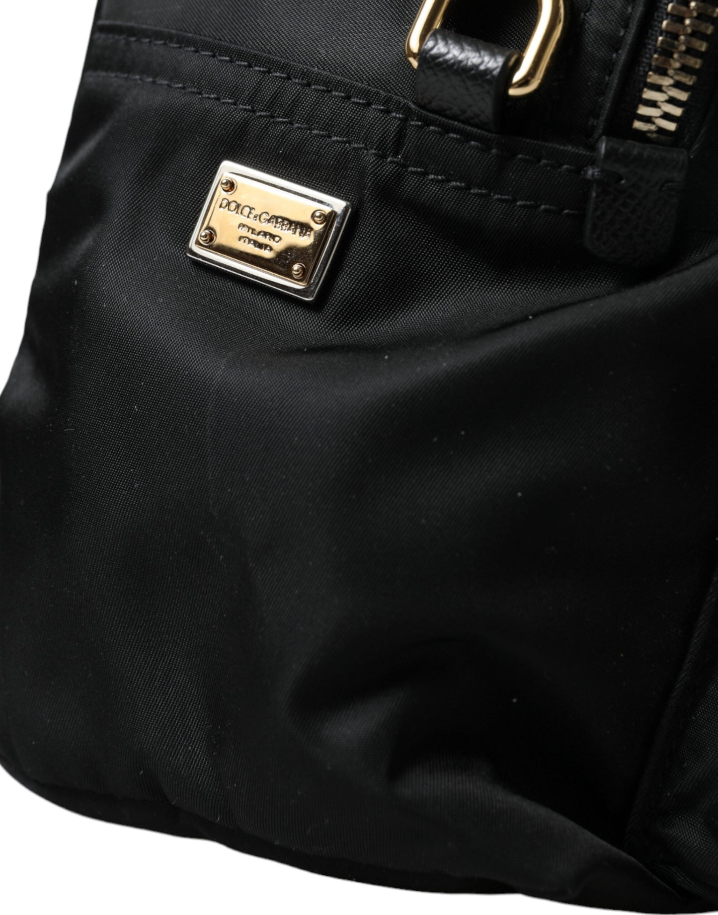 Elegant Black Gold Detail Backpack