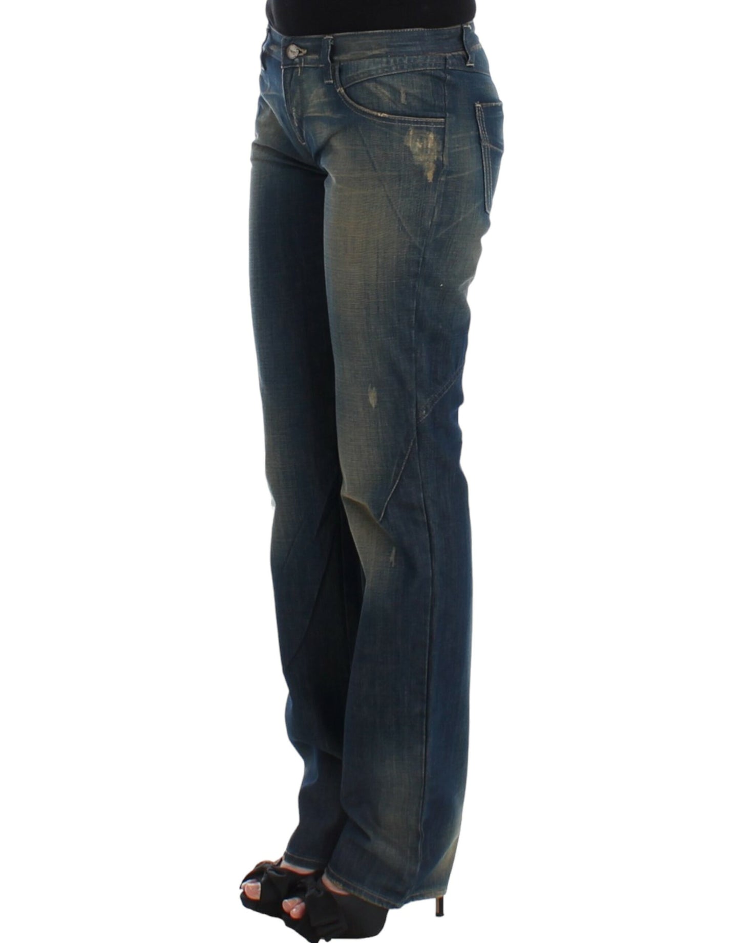 Schicke Jeans mit geradem Bein in Blau