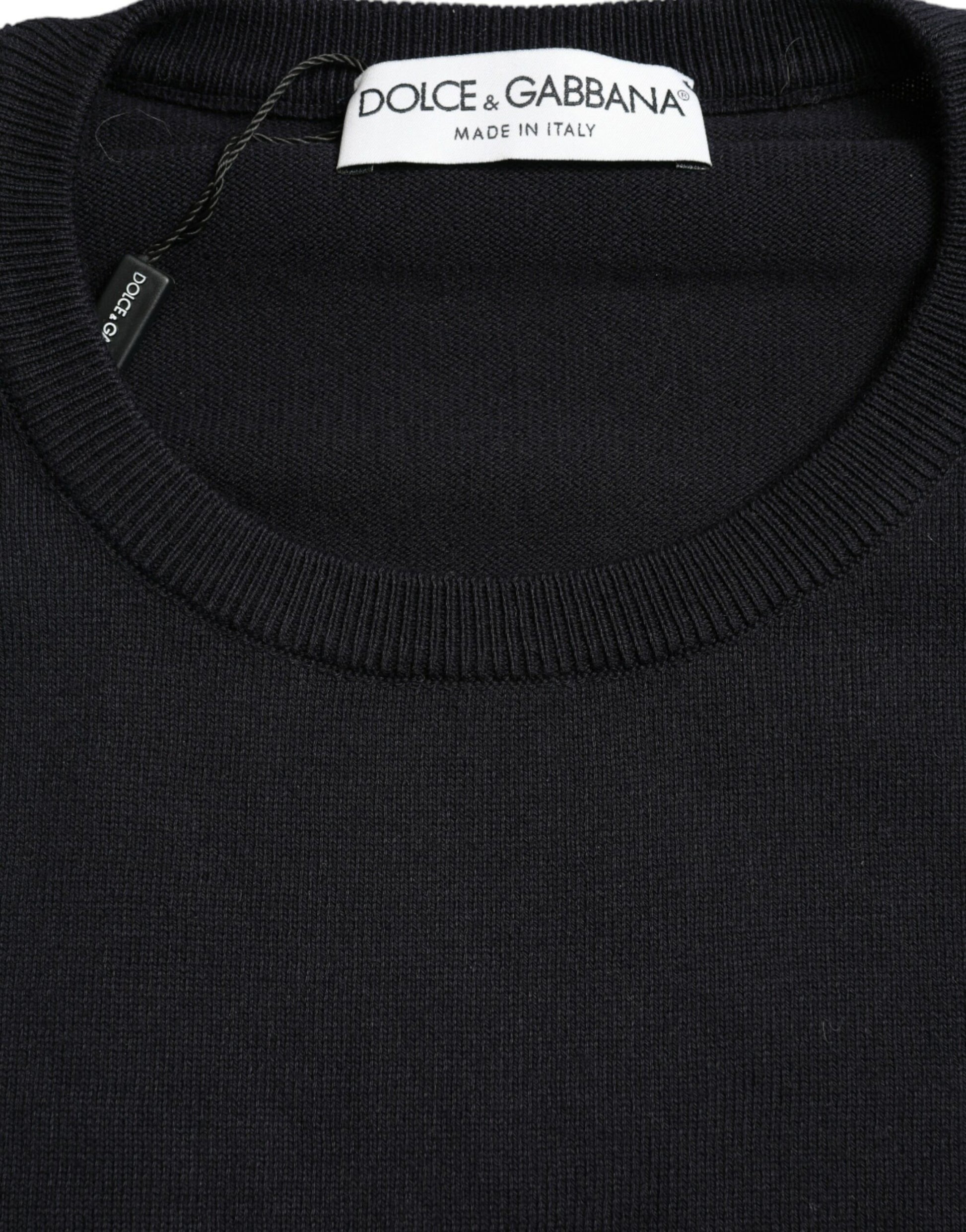 Eleganter blauer Pullover aus Baumwolle