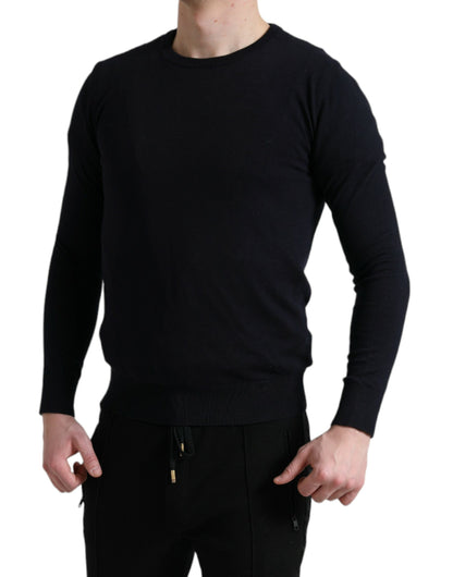 Eleganter blauer Pullover aus Baumwolle