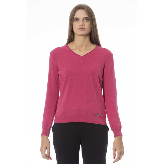 Fuchsia Kaschmir Damen Pullover
