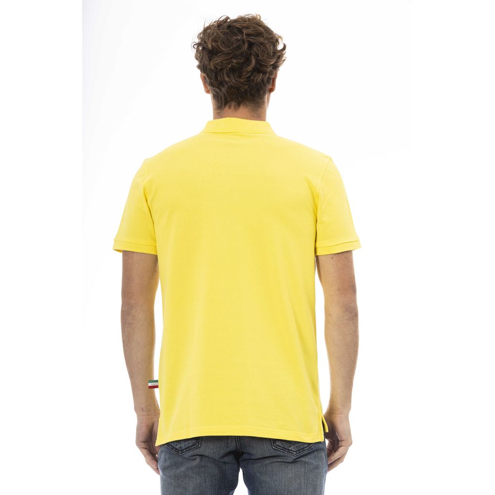 Polo de algodón amarillo para hombre