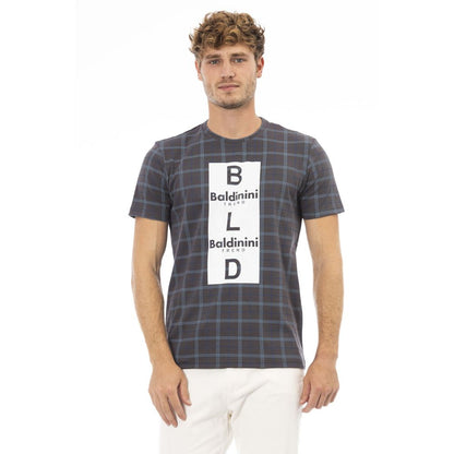 Camiseta de algodón gris para hombre