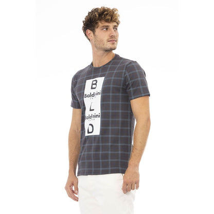 Camiseta de algodón gris para hombre