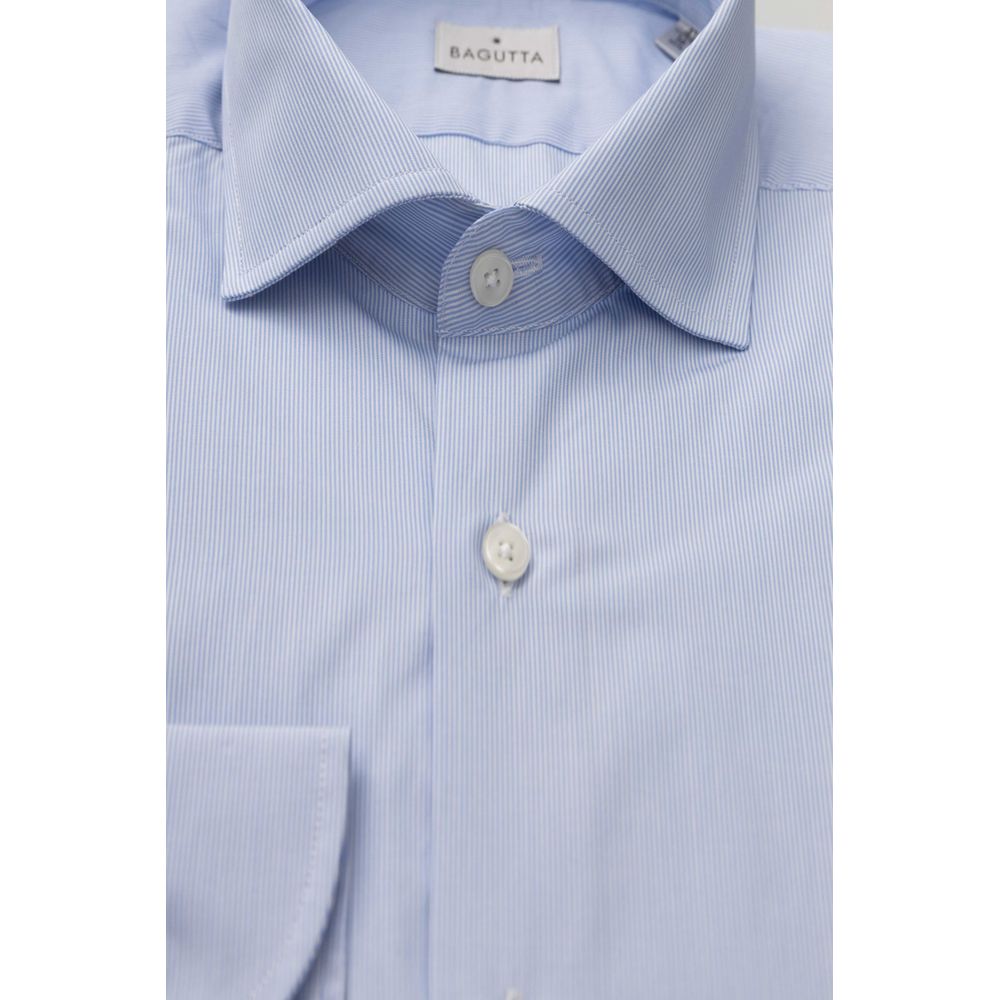 Light Blue Cotton Men Shirt