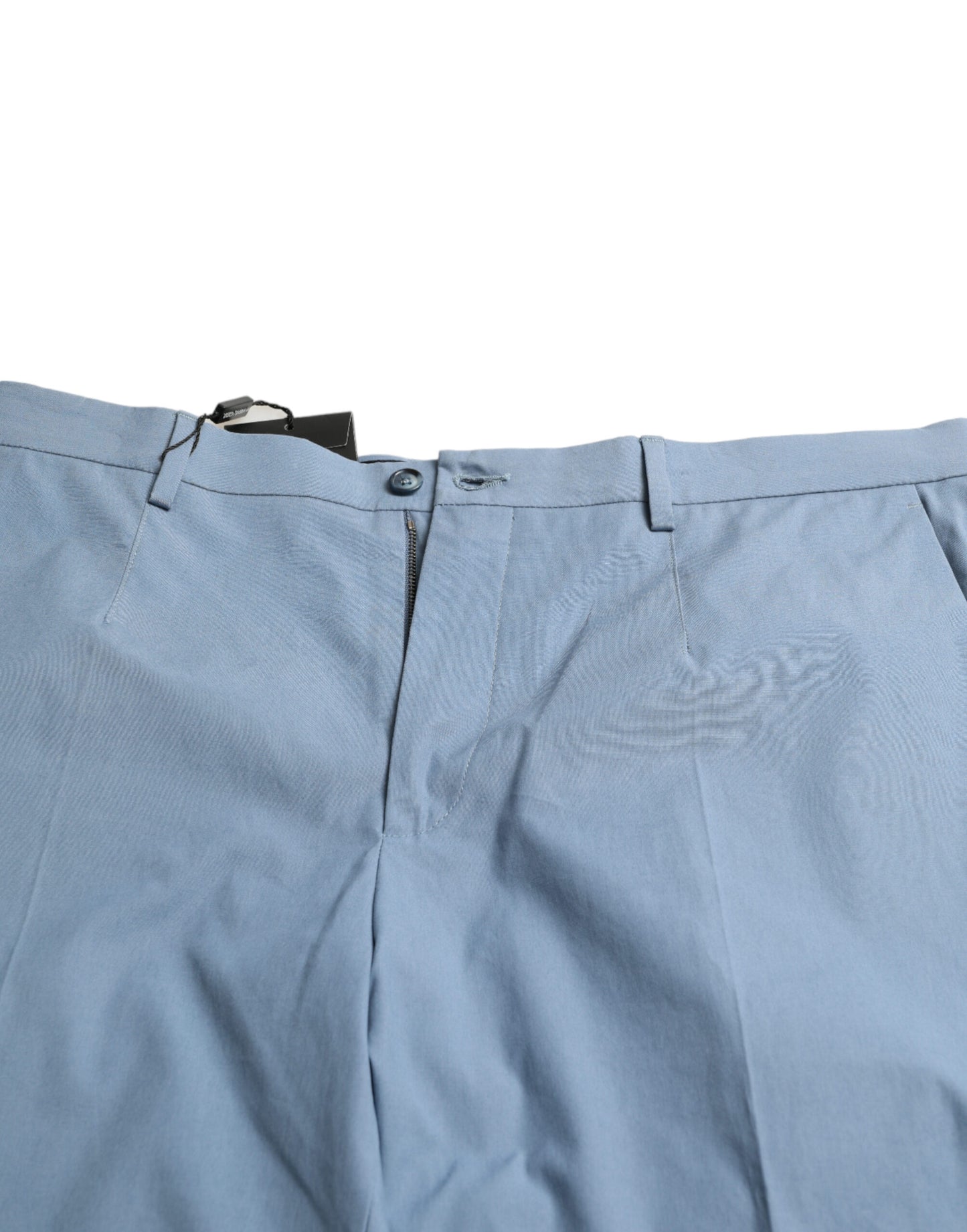 Himmelblaue Bermudashorts aus Baumwolle